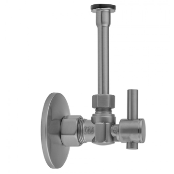 Quarter Turn Pattern 5/8" O.D. Compression (Fits 1/2" Copper) x 3/8" O.D. Toilet Supply